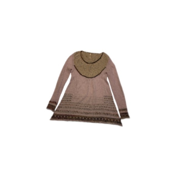 Free People Lavender Mixed Fabric Knit Tunic - Women’s Size XS - Picture 1 of 8
